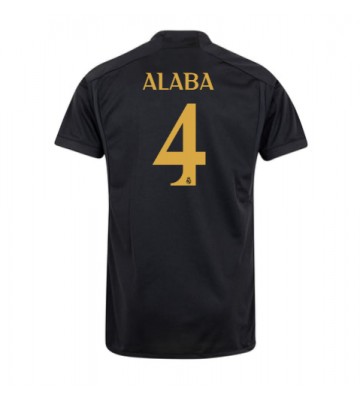 Lacne Muži Futbalové dres Real Madrid David Alaba #4 2023-24 Krátky Rukáv - Tretina